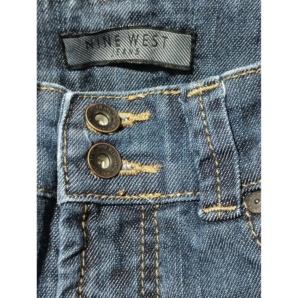 Nine West Jeans Womens Size 6 Straight Leg Blue Denim High Waist - Picture 10 of 15